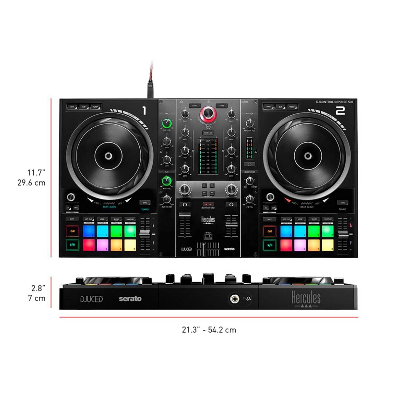 CONTROLADORA DJ HERCULES IMPULSE 500 - 5