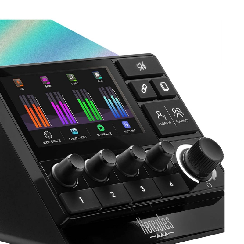 CONTROLADORA DE AUDIO STREAMING HERCULES STREAM 200 XLR - 4