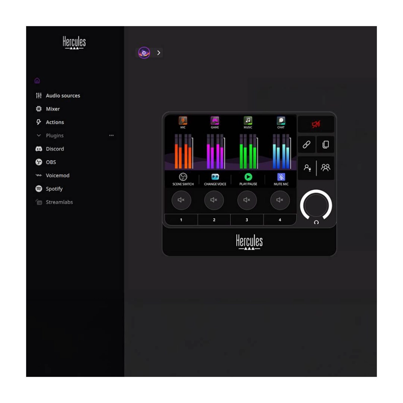 CONTROLADORA DE AUDIO STREAMING HERCULES STREAM 200 XLR - 5