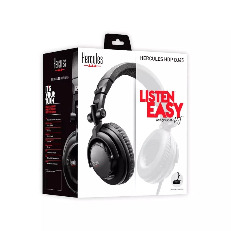 AUDIFONOS DJ HERCULES DJ45, OVER-EAR, CLOSED BACK, 60 OHM - 5