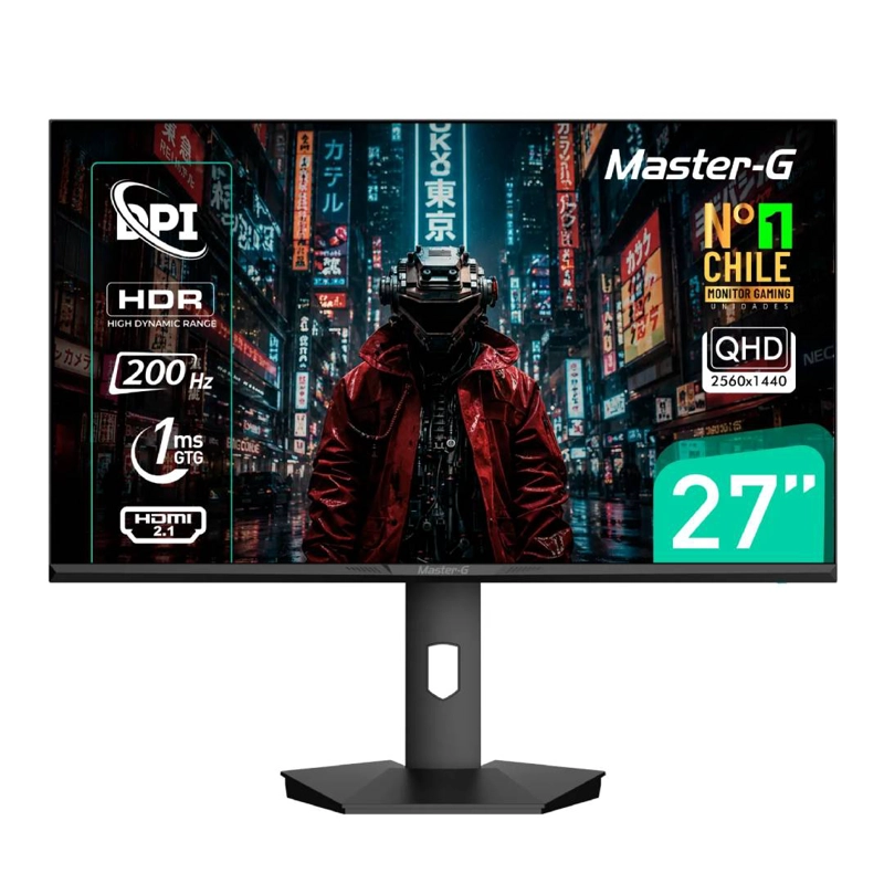 MONITOR GAMER MASTER-G MGMG2750Q 27' QLED IPS 200HZ 1MS - 1