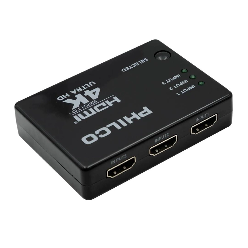 SWITCH ADAPTADOR HDMI PHILCO 3X1 CON CONTROL REMOTO - 2