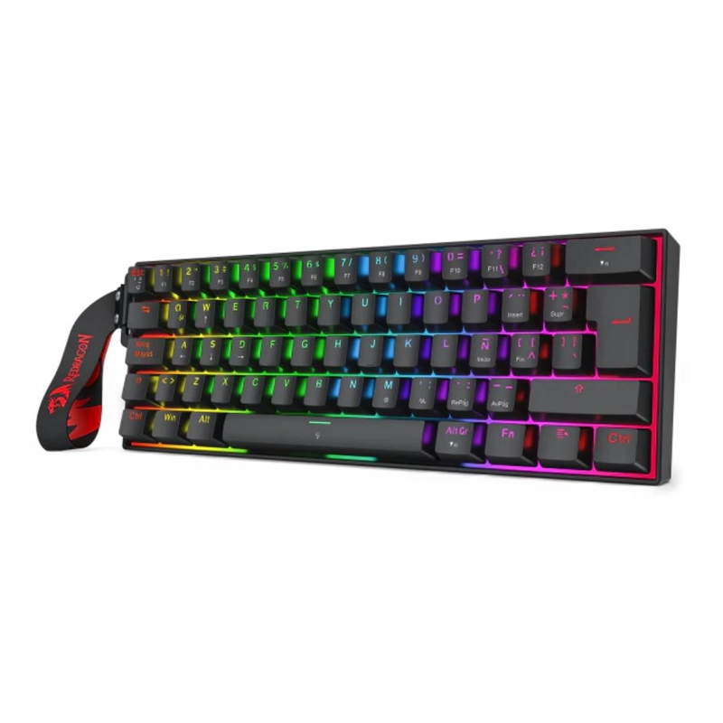 TECLADO REDRAGON FIZZ K617RGB-MP SP MAGNETIC NEGRO - 2