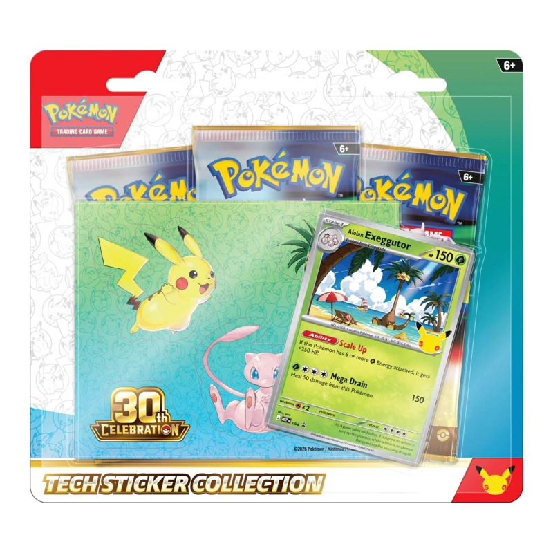 POKE MON TCG: 30TH CELEBRATION TECH STICKER EXEGGUTOR INGLES - 1