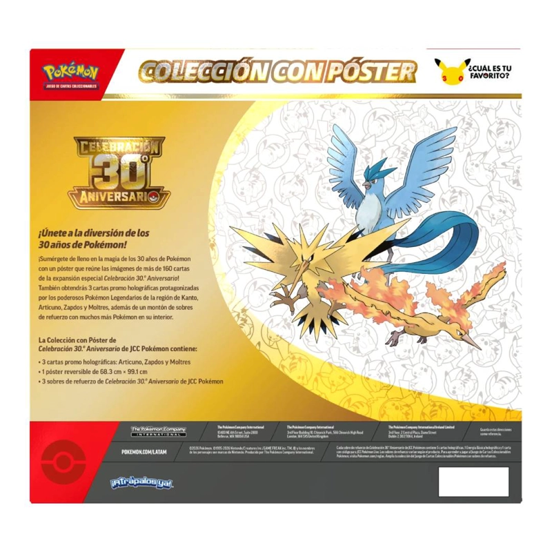 POKE MON TCG: 30TH CELEBRATION POSTER COLLECTION INGLES - 2