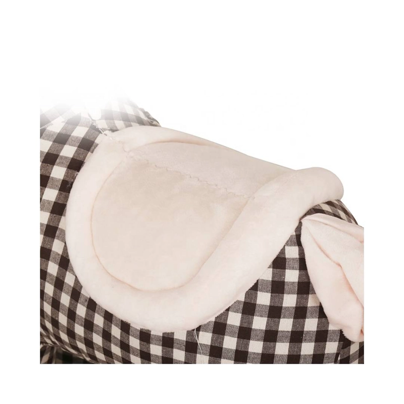 CABALLO MECEDORA DE PELUCHE Y MADERA PARA BEBE S - 4