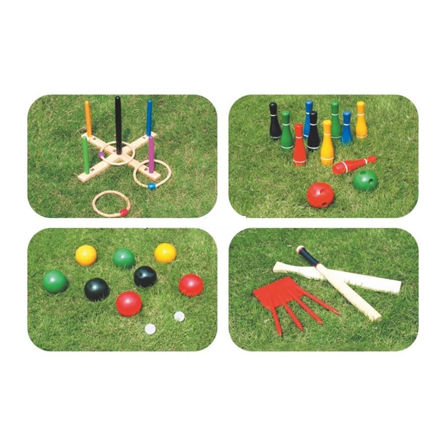 SET DE 4 JUEGOS OUTDOOR VADELL MADERA - 2