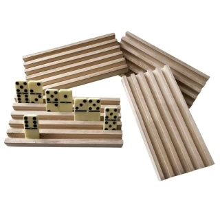 JUEGO VADELL DE 4 PORTA DOMINÓ DE MADERA - 1