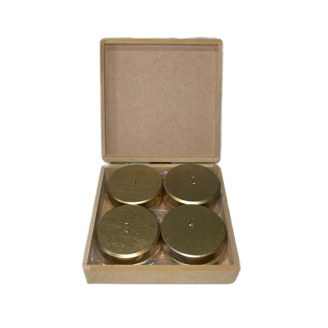 CAJA CON 8 TEJOS DE ACERO BRONCEADOS DE 350 GR. - 3