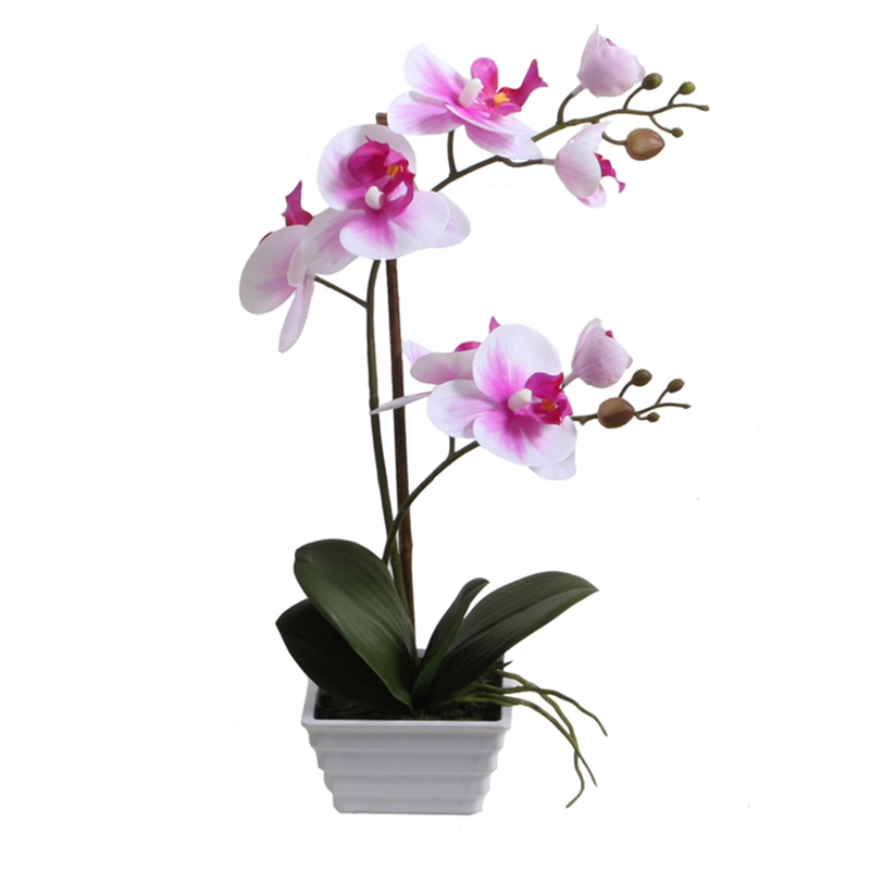 ORQUÍDEA ROSADA 44 CM EN MACETERO - 2