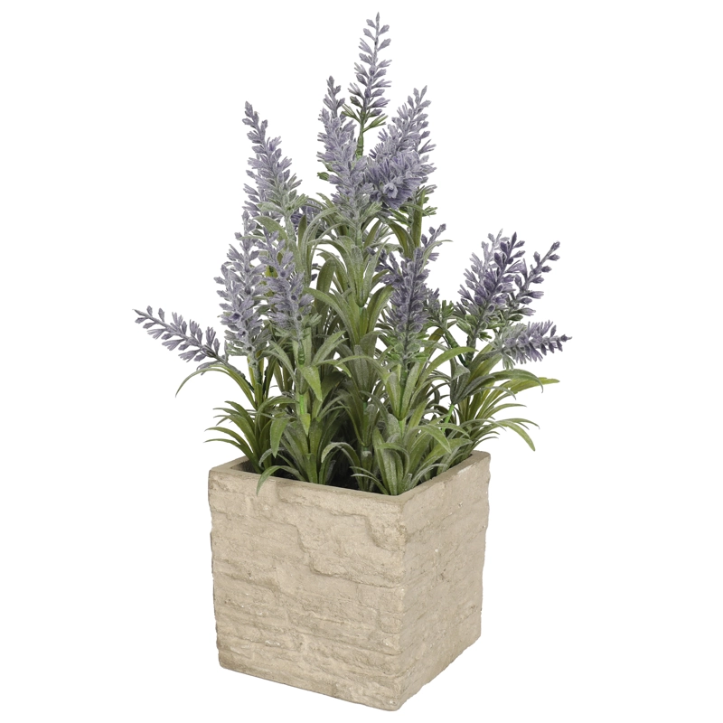 MINI LAVANDA MORADA DE 36 CM CON MACETERO CUADRADO - 2