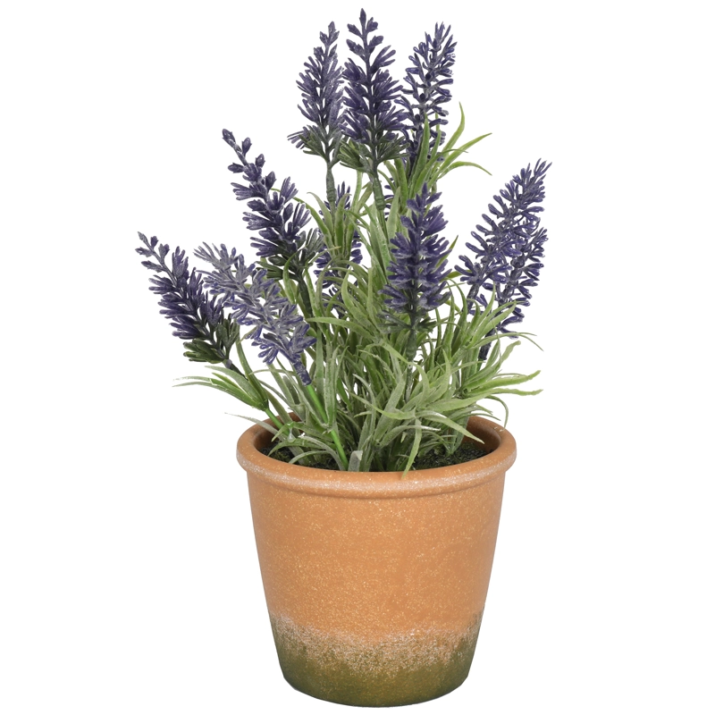 MINI LAVANDA MORADA DE 25 CM CON MACETERO - 2