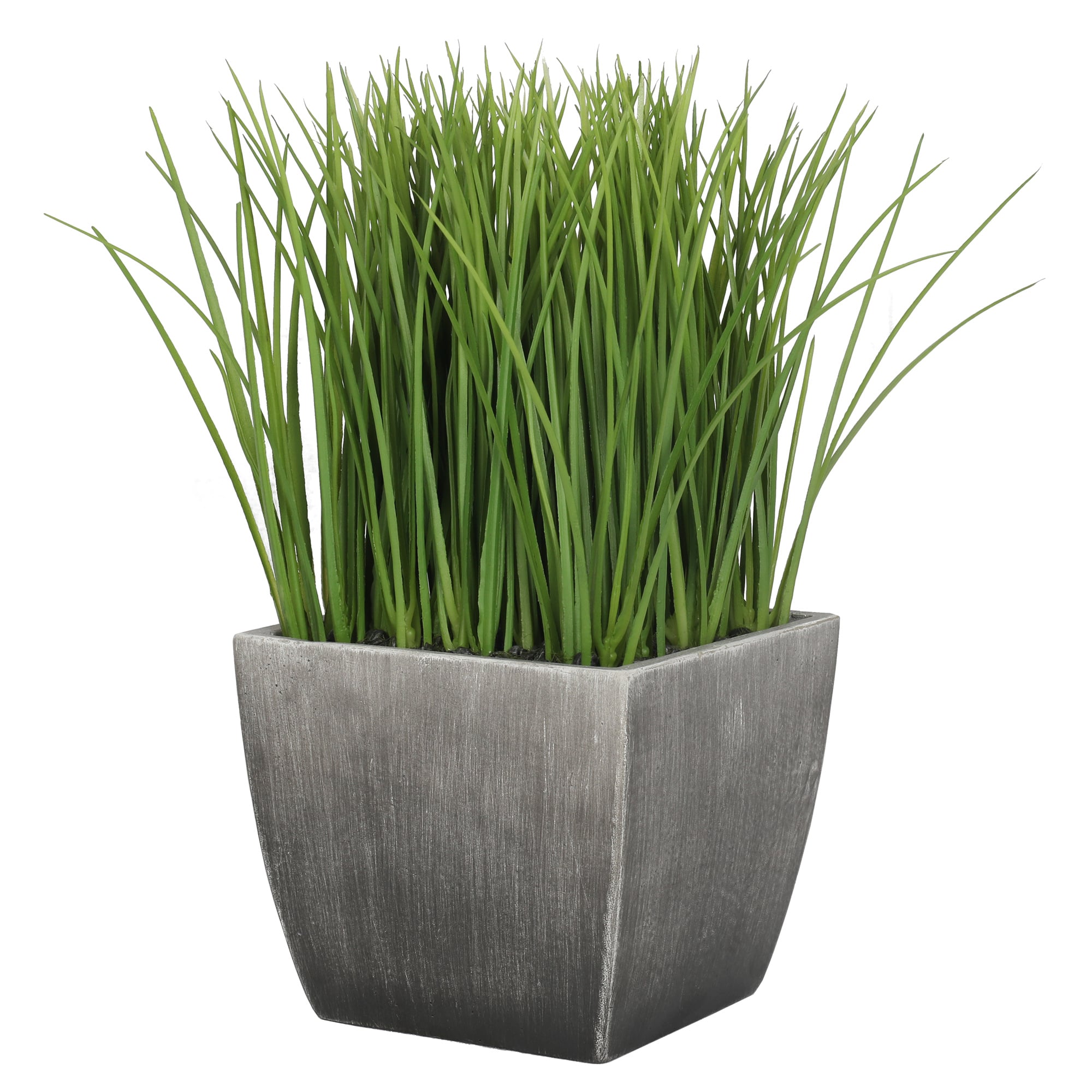 GRASS VERDE DE 30 CM CON MACETERO - 2