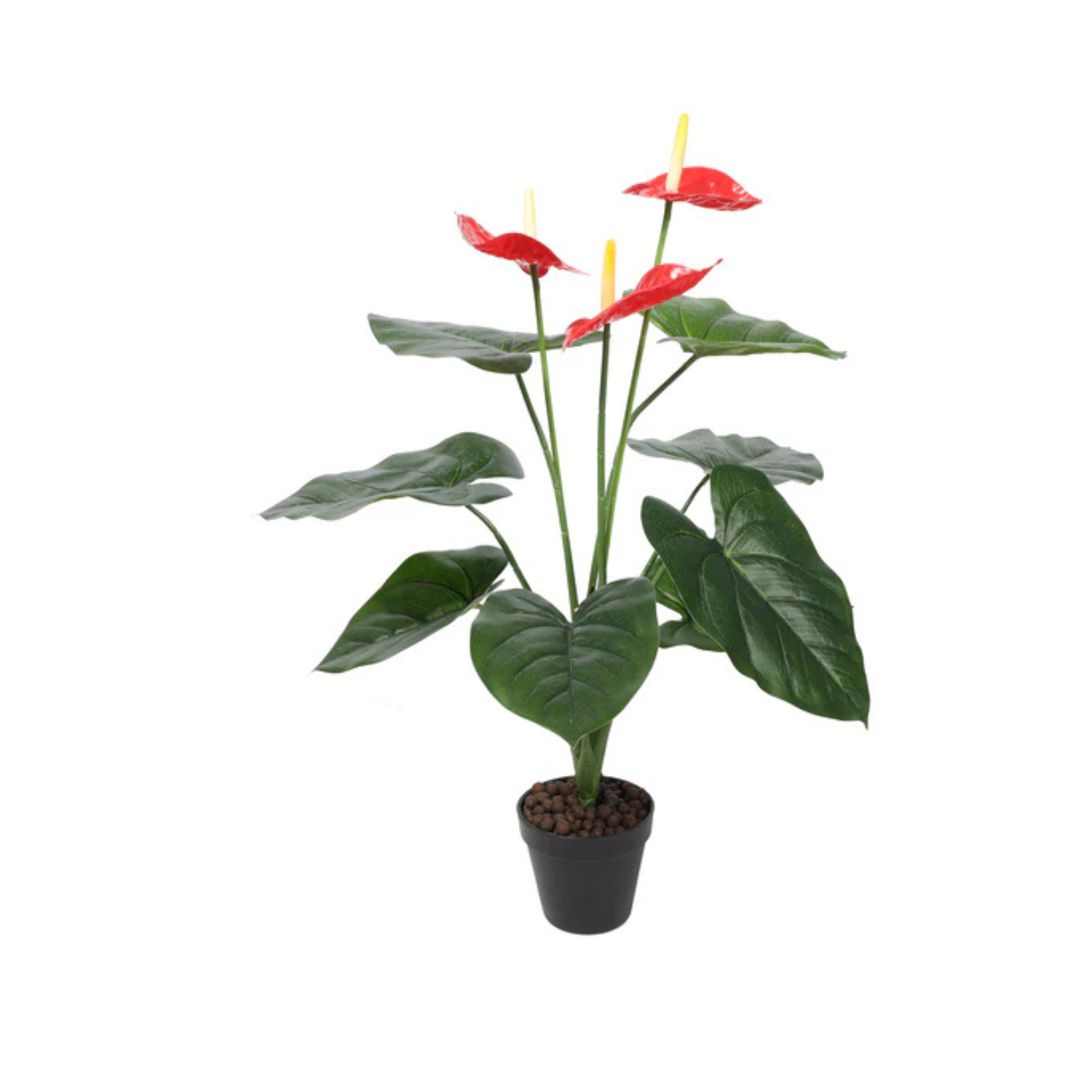 ANTHURIUM ROJO ARTIFICIAL DE 60 CM - 1