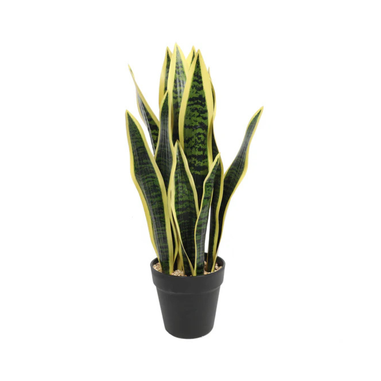 LENGUA DE SUEGRA ARTIFICIAL AMARILLA DE 53.5 CM - 1