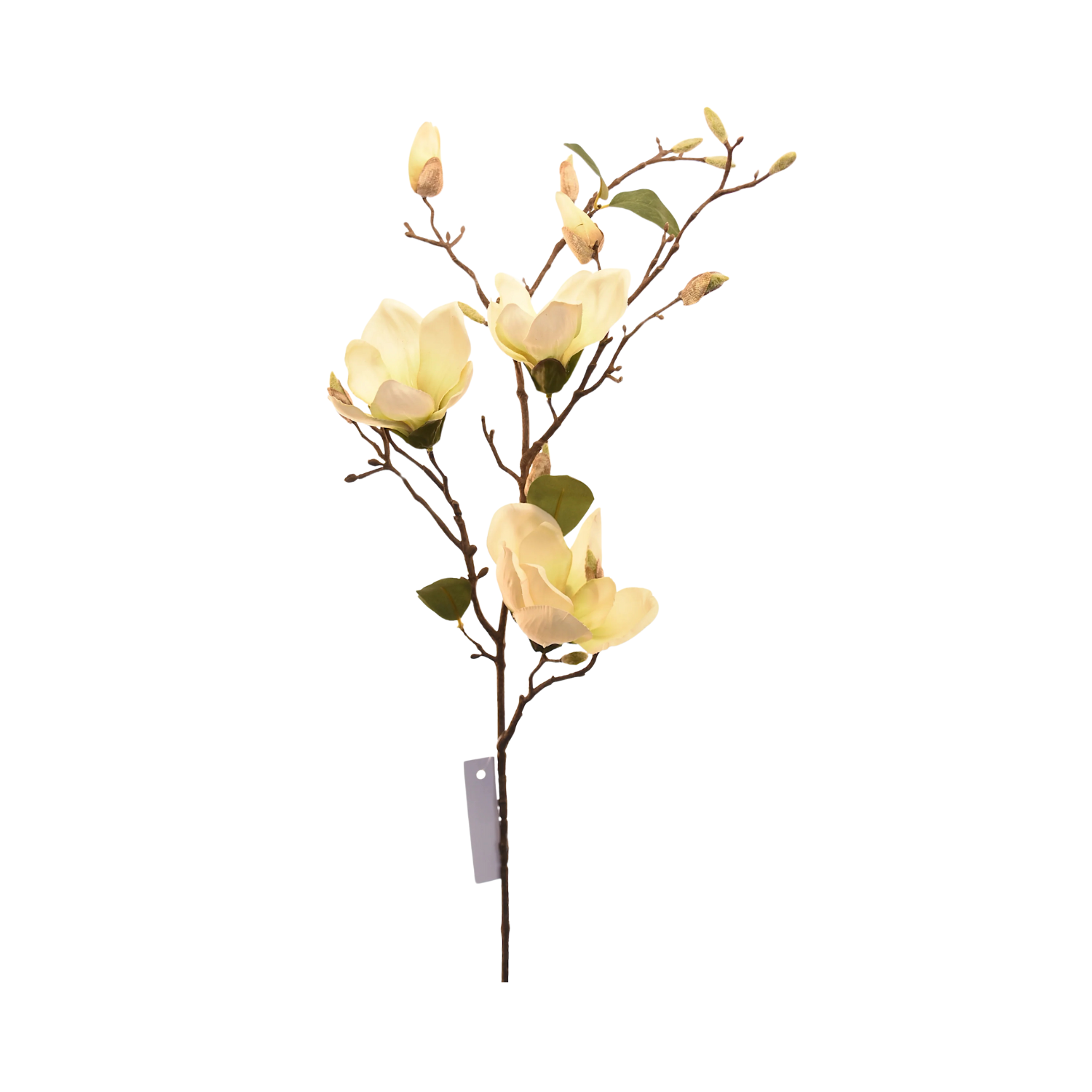 MAGNOLIO ARTIFICIAL EN FLOR BLANCO, RAMA DECORATIVA DE 87CM - 1