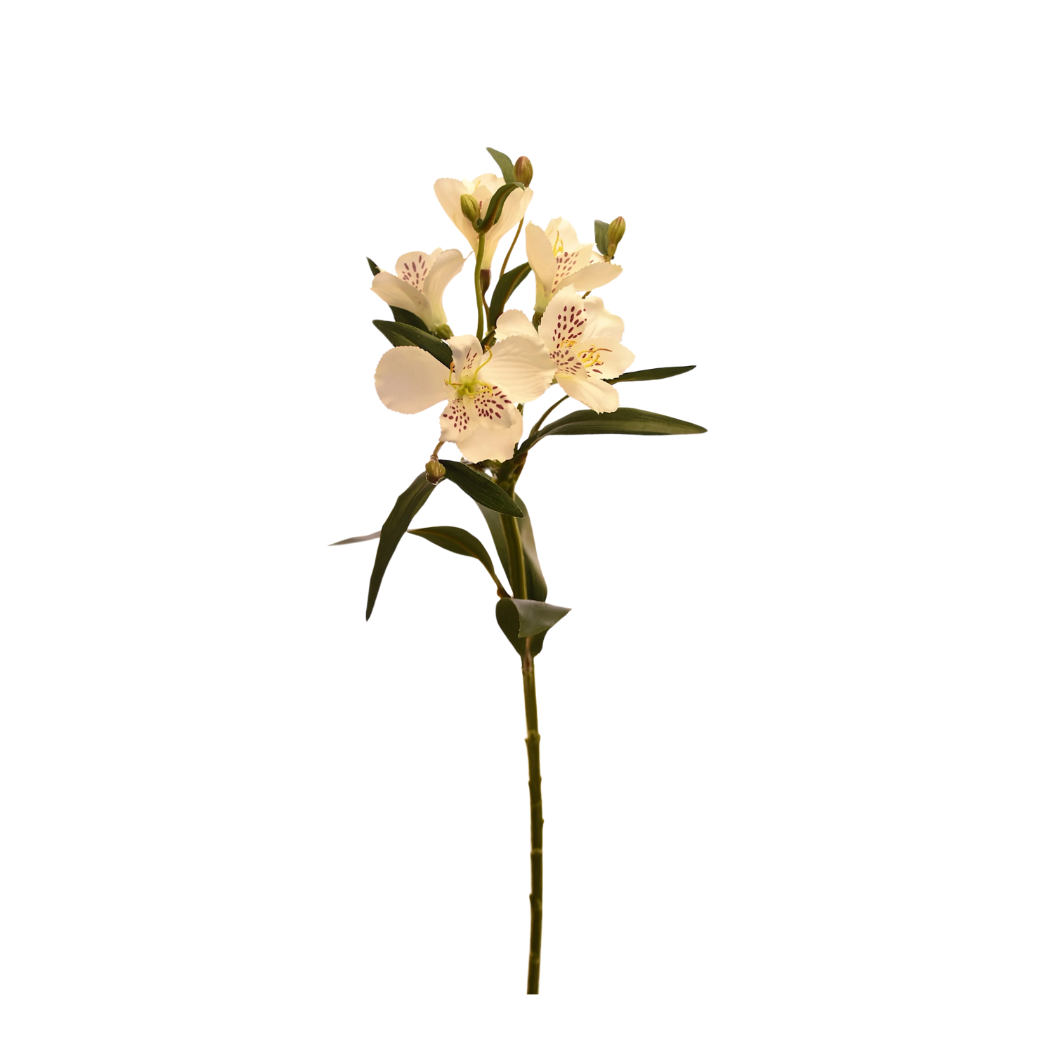 FLORES DE ASTROMELIA ARTIFICIAL COLOR BLANCO DE 61 CM - 1