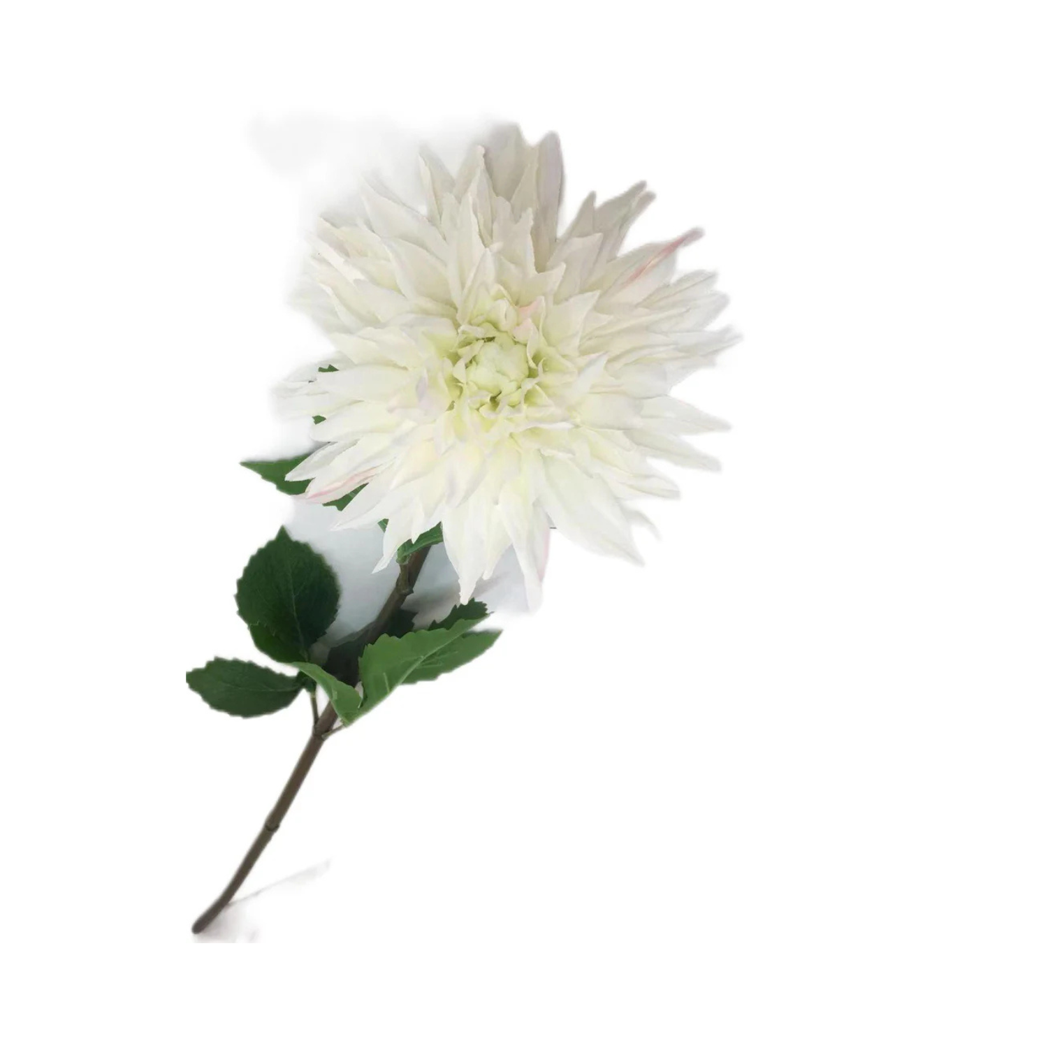 FLOR DE CRISANTEMO ARTIFICIAL COLOR BLANCO DE 74 CM - 1