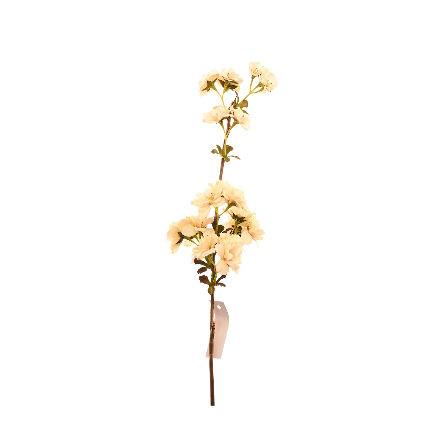 CEREZO ARTIFICIAL EN FLOR BLANCO, RAMA DECORATIVA DE 71 CM - 1