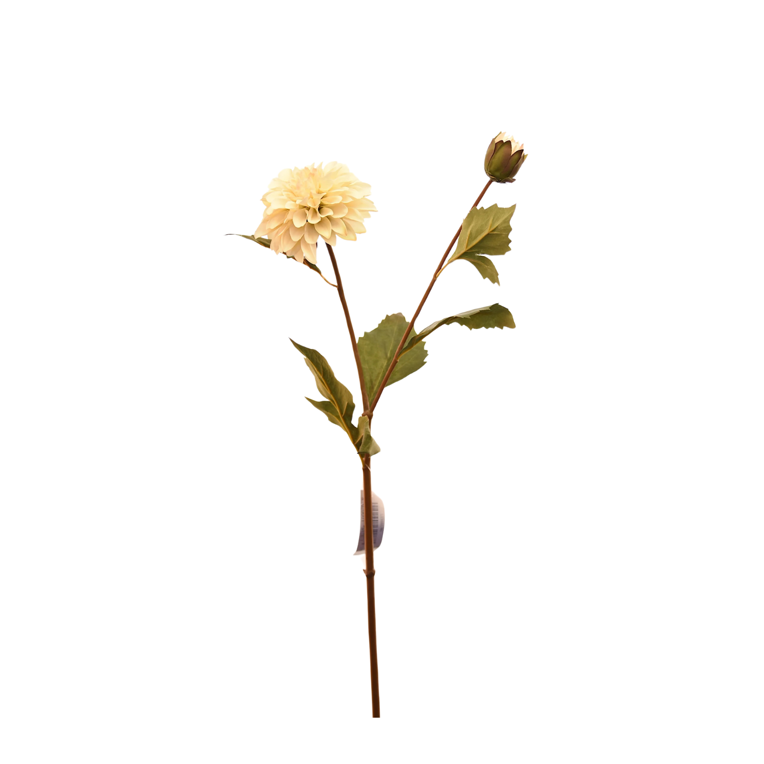 FLOR DE DALIA ARTIFICIAL COLOR BLANCO DE 68 CM - 1