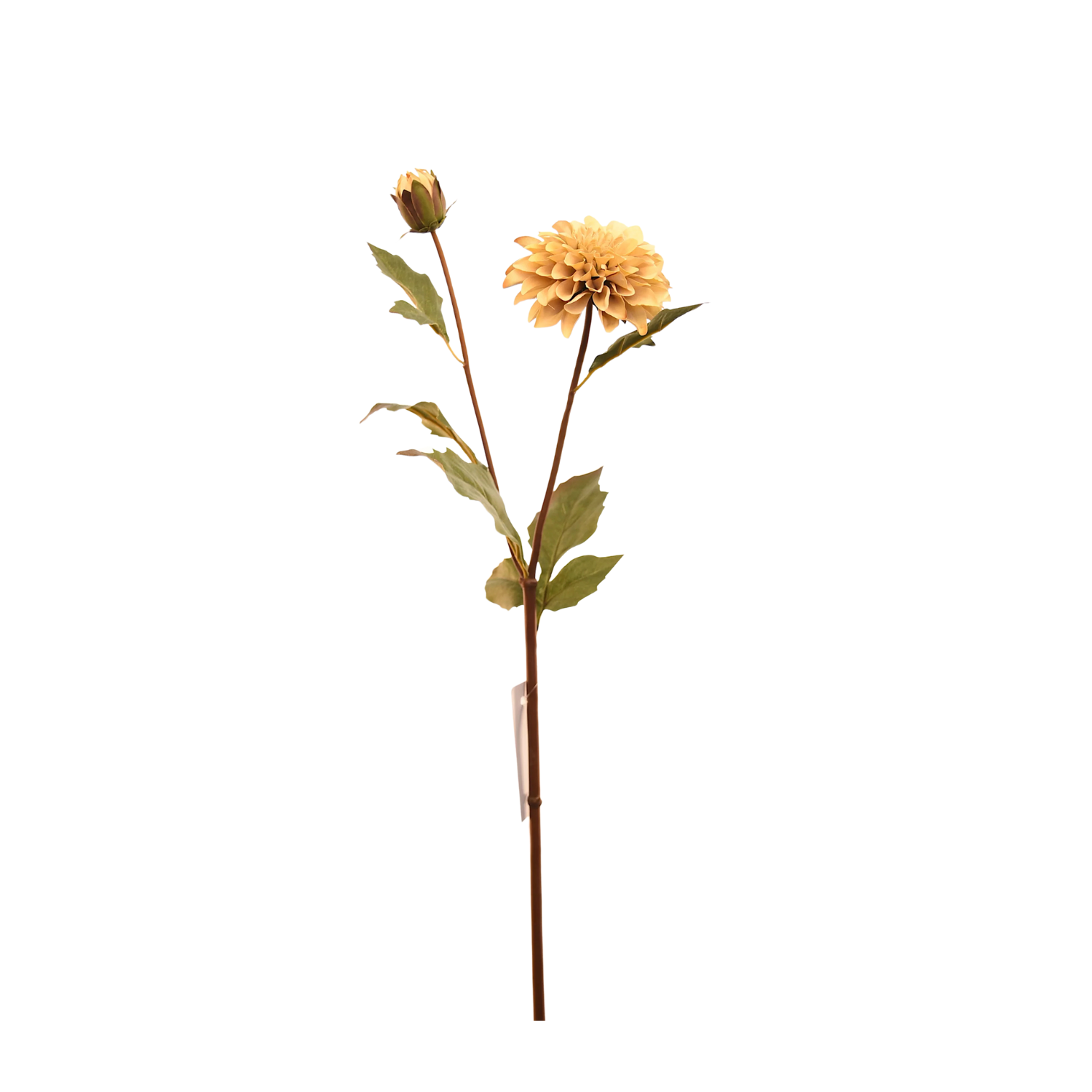 FLOR DE DALIA ARTIFICIAL COLOR CREMA DE 68 CM - 1