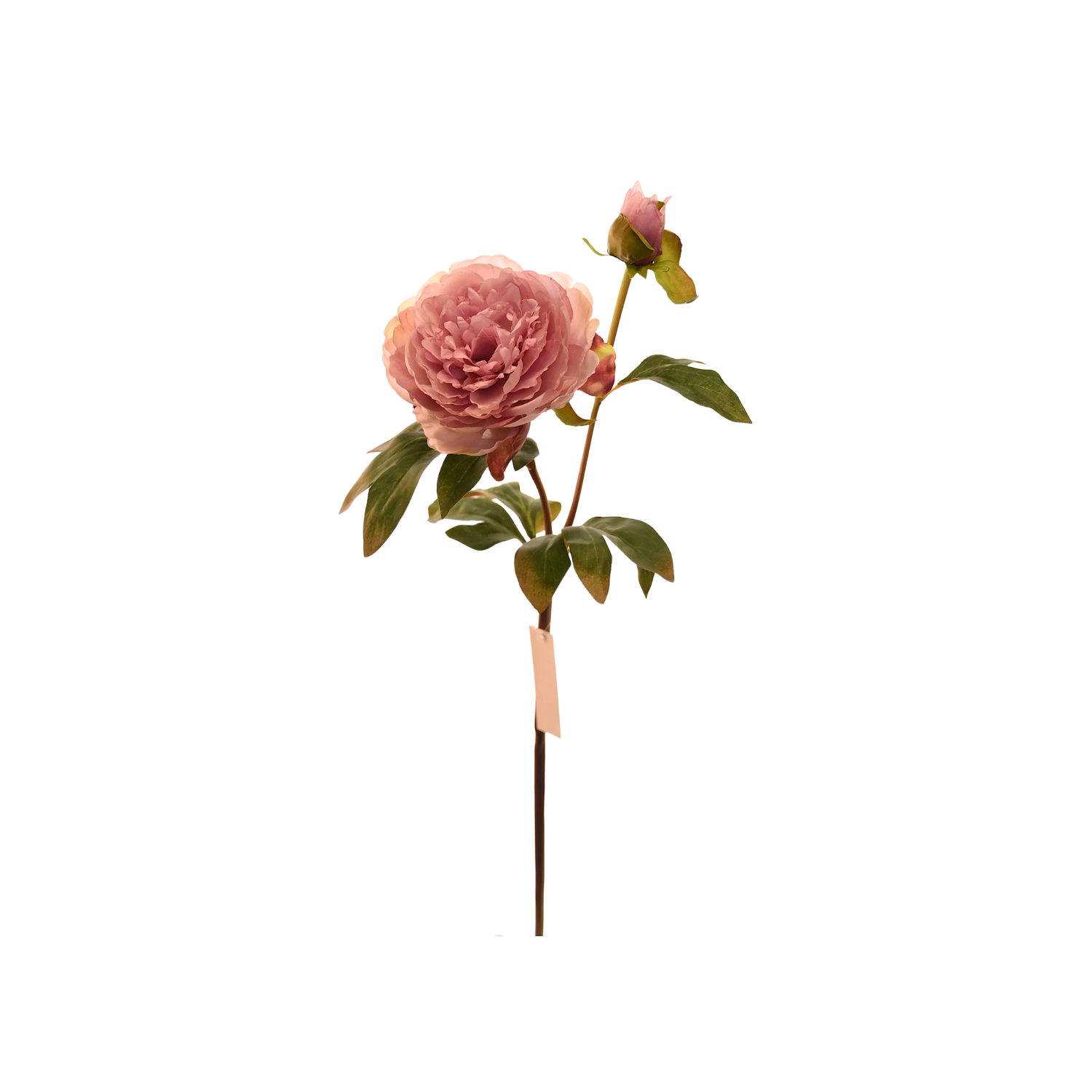 FLOR DE PEONÍA ARTIFICIAL COLOR ROSADO OSCURO DE 57 CM - 1