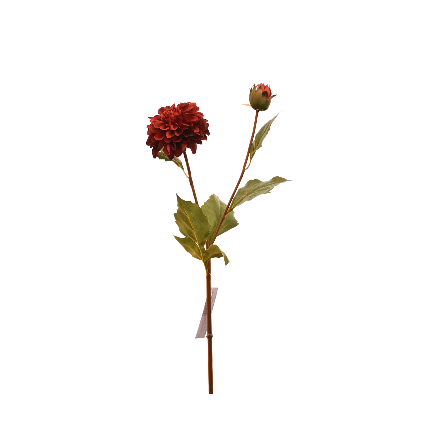 FLOR DE DALIA ARTIFICIAL COLOR ROJA DE 68 CM - 1