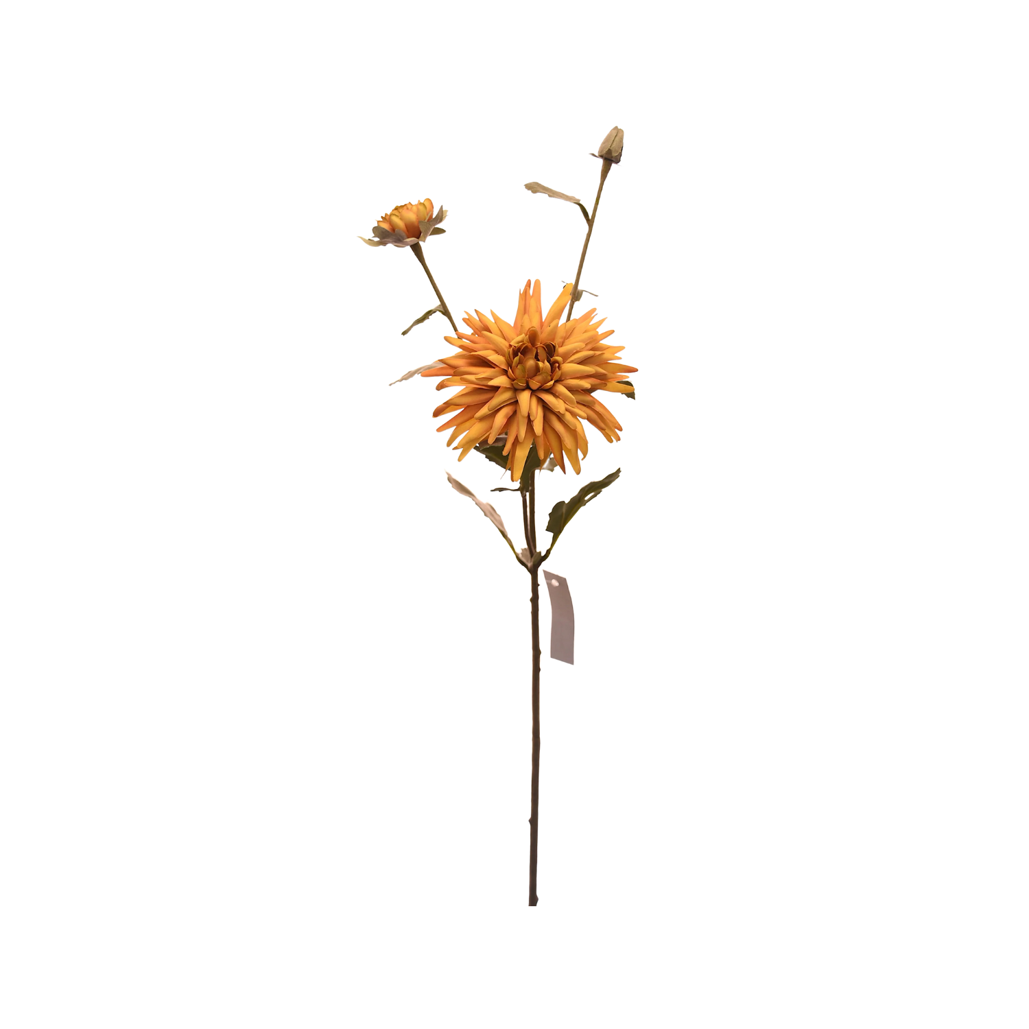 FLOR DE CRISANTEMO ARTIFICIAL COLOR CREMA DE 50 CM - 1