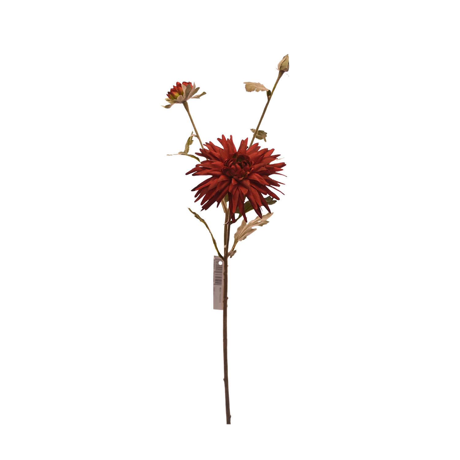 FLOR DE CRISANTEMO ARTIFICIAL COLOR ROJO DE 50 CM - 1