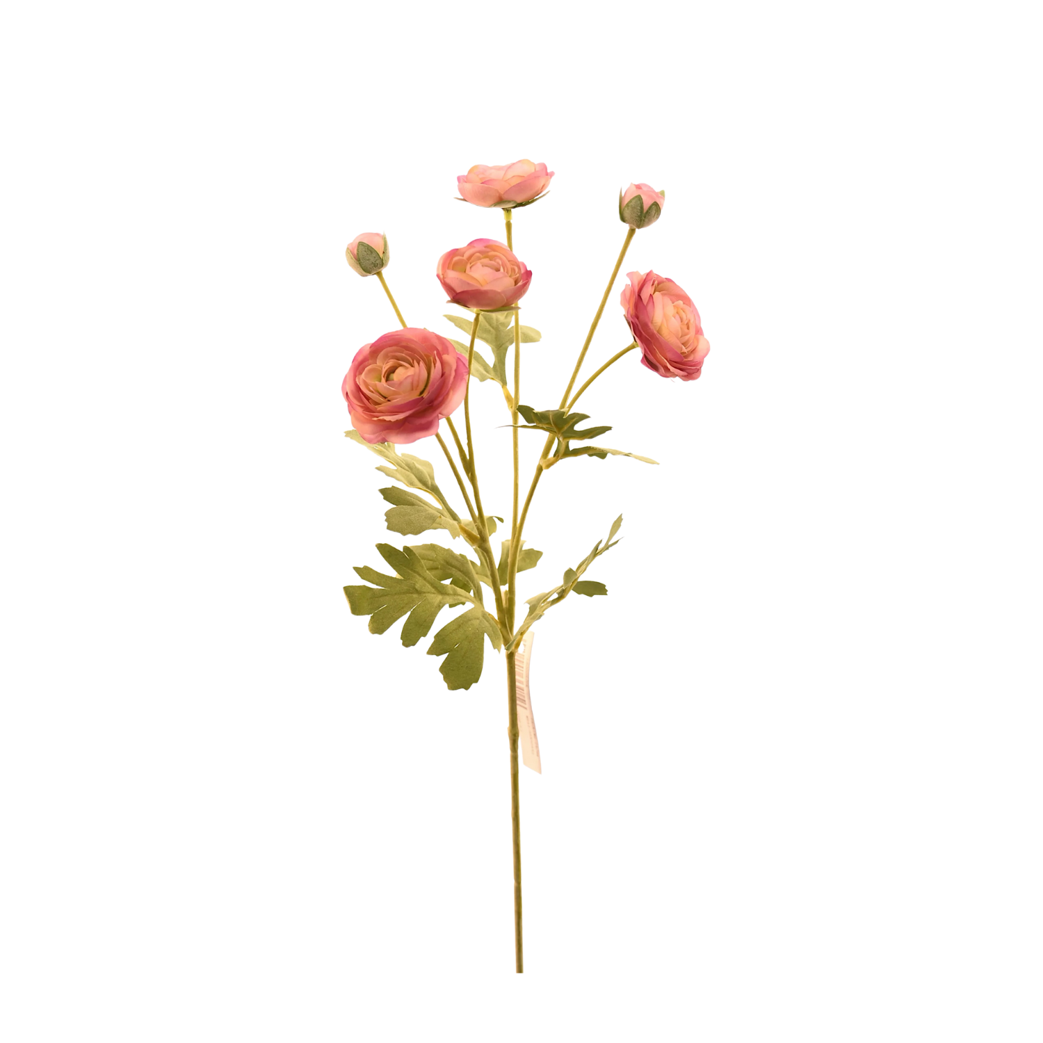 RAMO DE RANÚNCULOS ROSADOS ARTIFICIALES DE 66 CM - 1