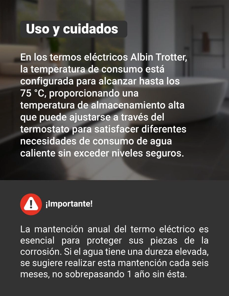 TERMO ELE CTRICO ALBIN TROTTER 30 LITROS 1,5 KW - 7