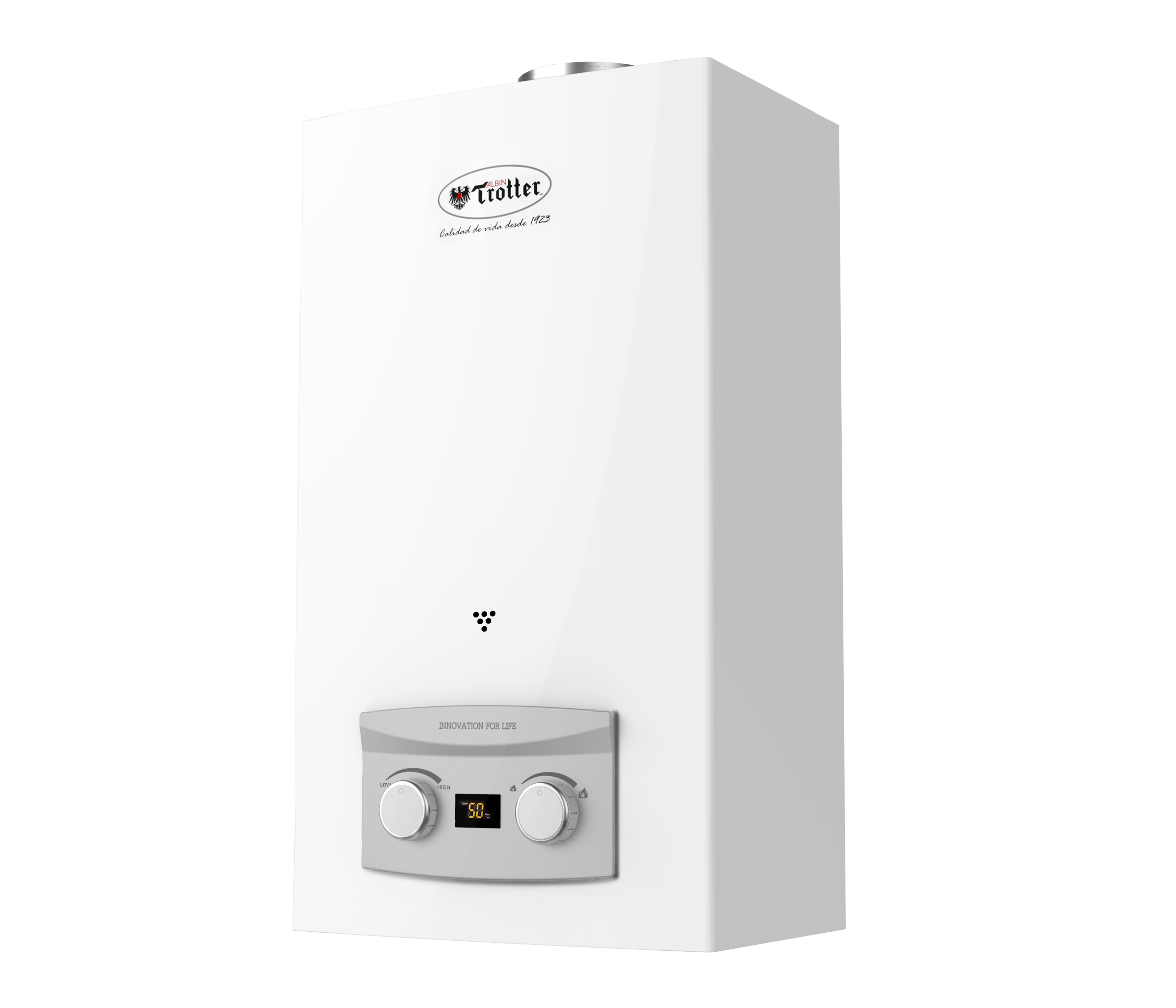 Calefont Gas Licuado7 Litros Tiro Natural Albin Trotter Oferta calefont-gas-licuado7-litros-tiro-natural-albin-trotter-oferta