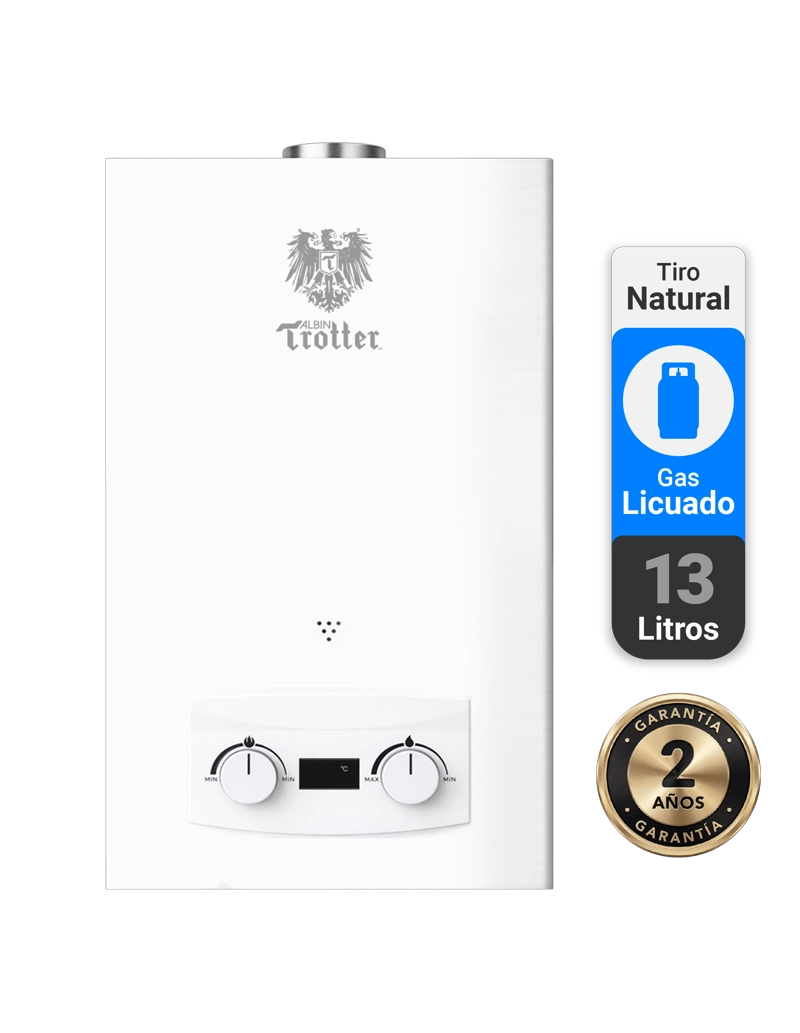 CALEFONT A GAS LICUADO 13 L ALBIN TROTTER TIRO NATURAL - 7
