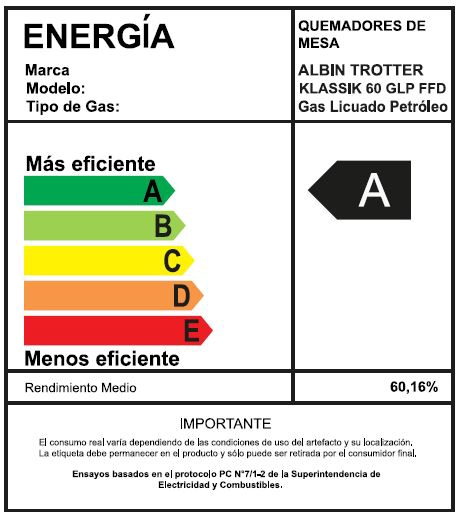 ENCIMERA GAS LICUADO ALBIN TROTTER 4 PLATOS AT KLASSIK 60 FFD - 2