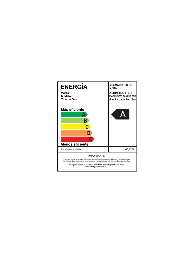 ENCIMERA GAS LICUADO ALBIN TROTTER 4 PLATOS AT EXCLUSIVE 60 FFD - 5