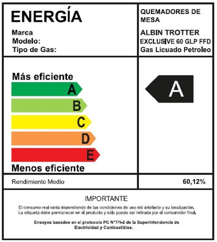 ENCIMERA GAS LICUADO ALBIN TROTTER 4 PLATOS AT EXCLUSIVE 60 FFD - 3