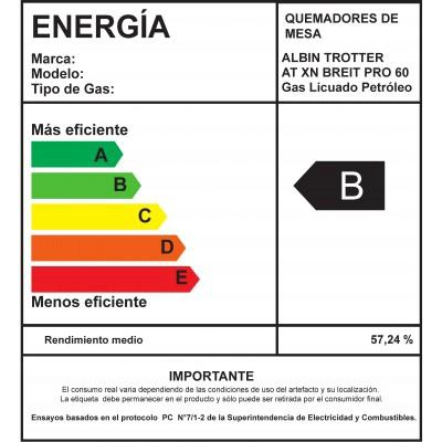 ENCIMERA GAS LICUADO ALBIN TROTTER 4 PLATOS AT-XN BREIT PRO 60 - 5