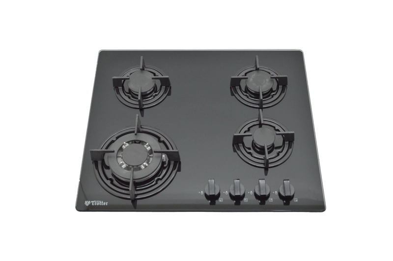 ENCIMERA GAS LICUADO ALBIN TROTTER 4 PLATOS AT-XN GAS ON GLASS KASSEL FF-IT FFD - 1