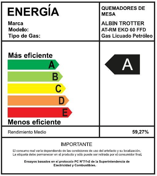 ENCIMERA GAS LICUADO ALBIN TROTTER 4 PLATOS AT-RM EKO 60 FFD - 7