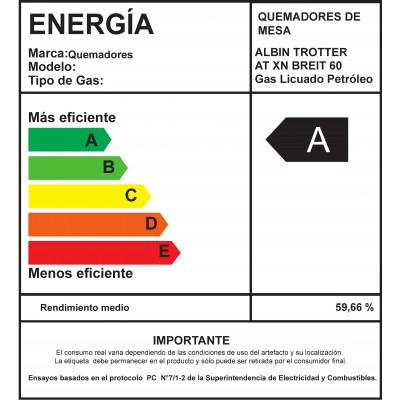 ENCIMERA GAS LICUADO ALBIN TROTTER 4 PLATOS AT-XN BREIT 60 - 5