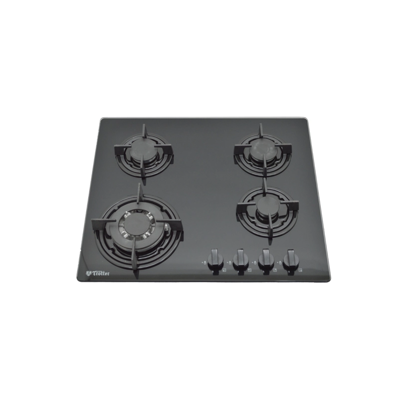 ENCIMERA GAS NATURAL ALBIN TROTTER 4 PLATOS AT-XN GAS ON GLASS KASSEL FF-IT FFD - 1