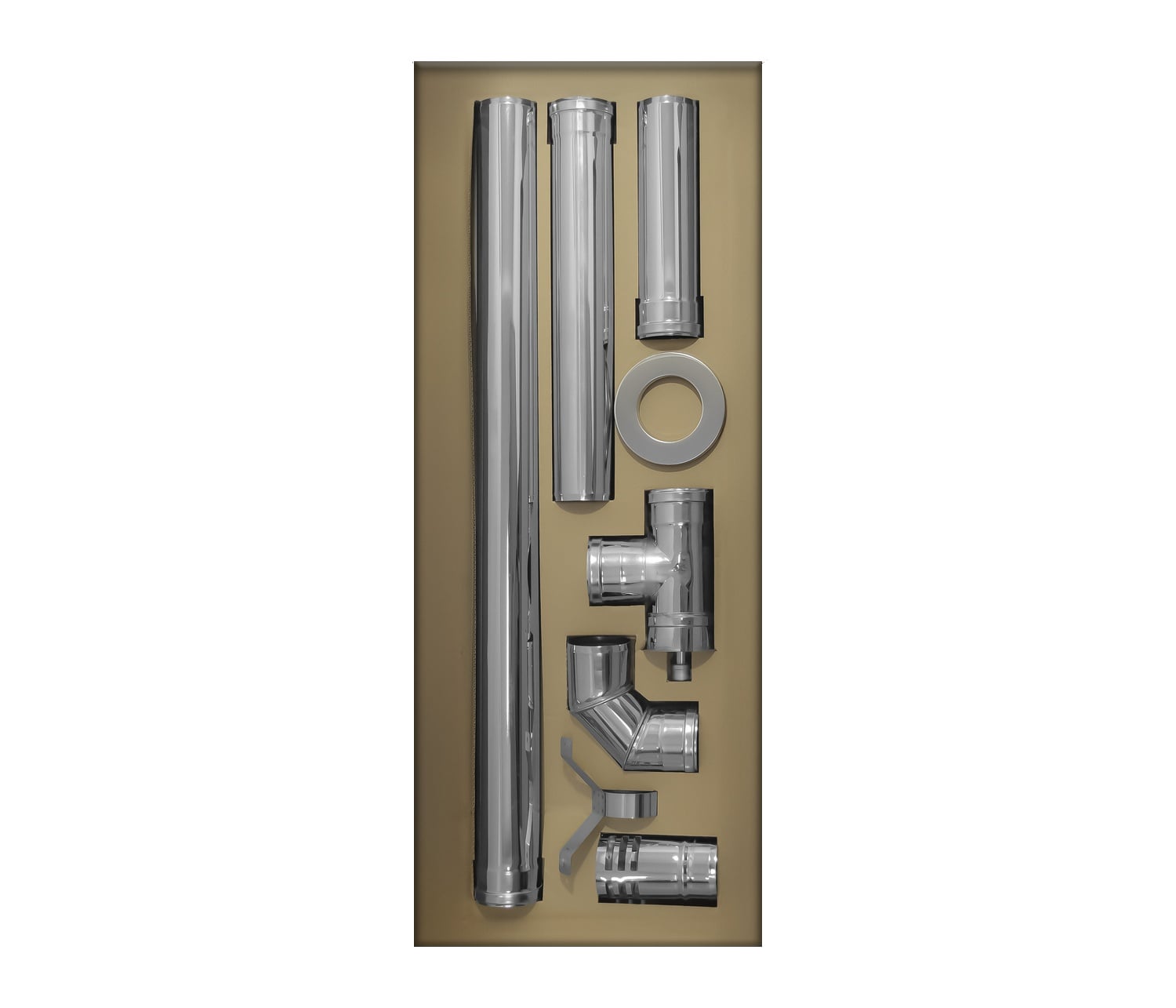 KIT PELLET ALBIN TROTTER ATDN DUCTO 80MM AC INOX - 2