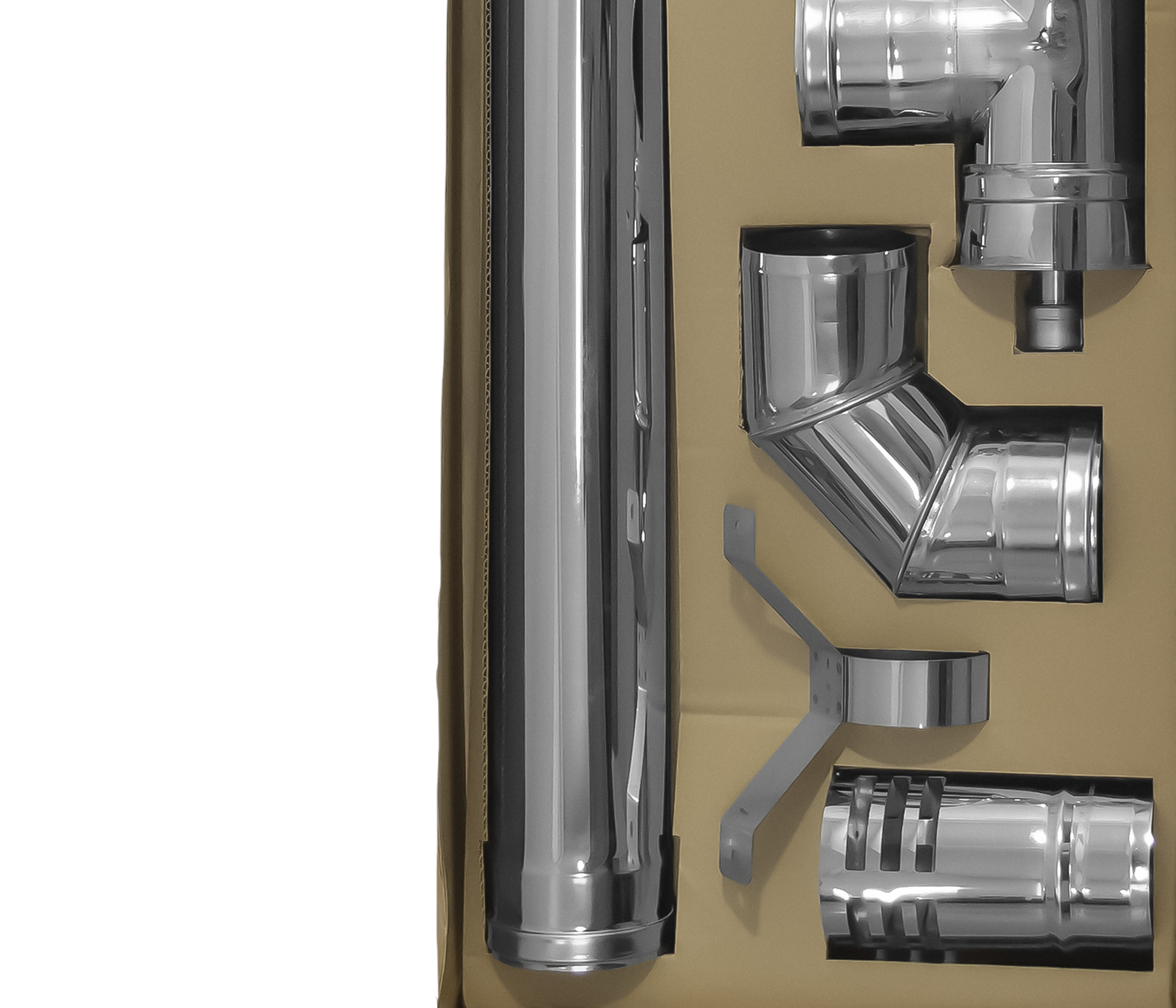 KIT PELLET ALBIN TROTTER ATDN DUCTO 80MM AC INOX - 5