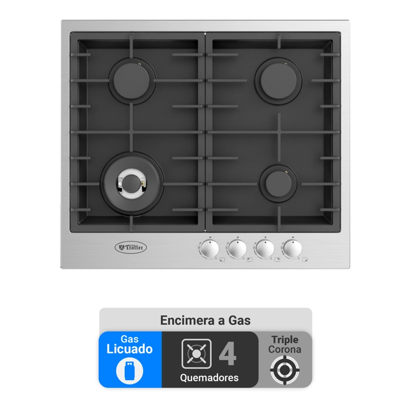 KIT COCINA GAS LICUADO ALBIN TROTTER SKY TWIN BLACK - 3