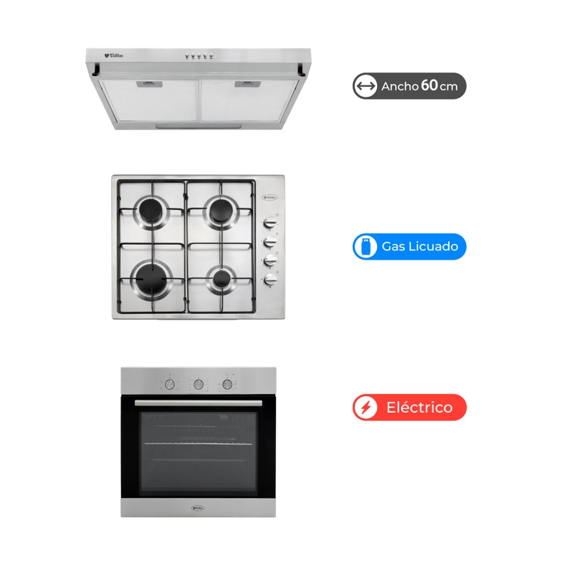 KIT COCINA GAS LICUADO HANNOVER BREIT M2 - 1