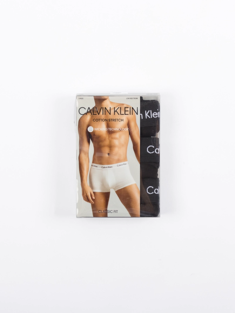 PACK 3 BOXERS LOW RISE TRUNK COTTON STRETCH - 2