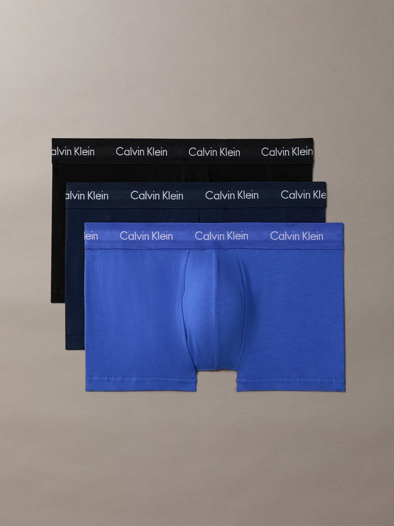 PACK 3 BOXERS LOW RISE TRUNK COTTON STRETCH - 1
