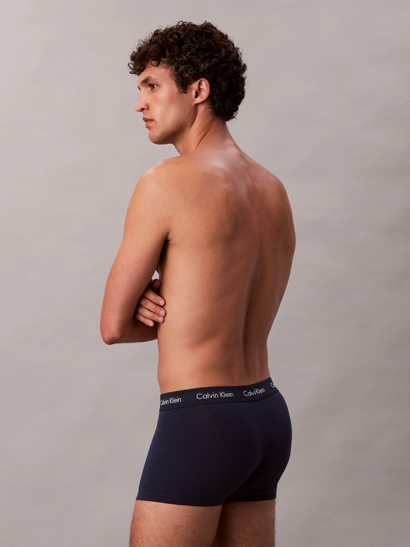 PACK 3 BOXERS LOW RISE TRUNK COTTON STRETCH - 4