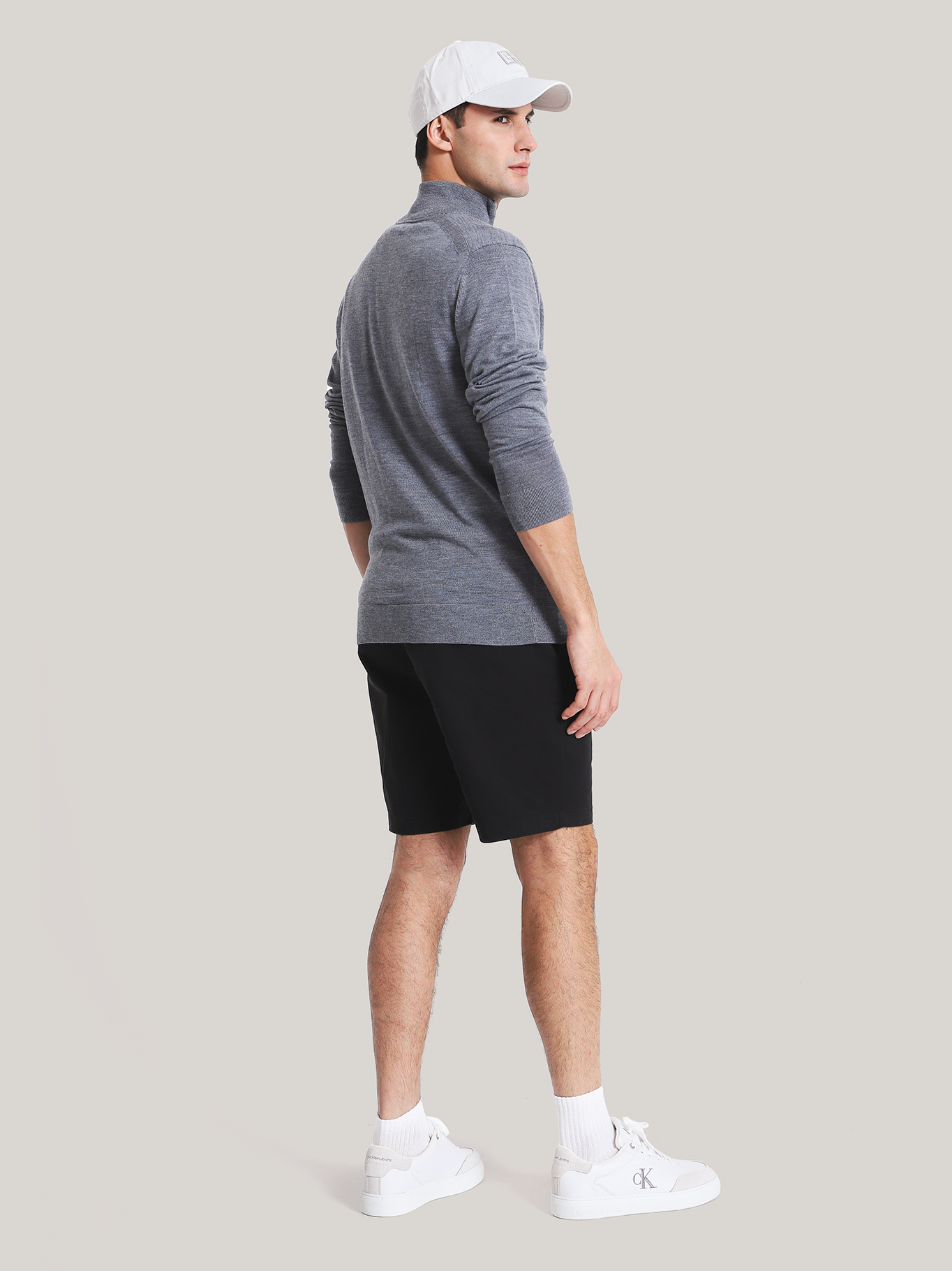 SWEATER CON CIERRE MERINO QUARTER - 3