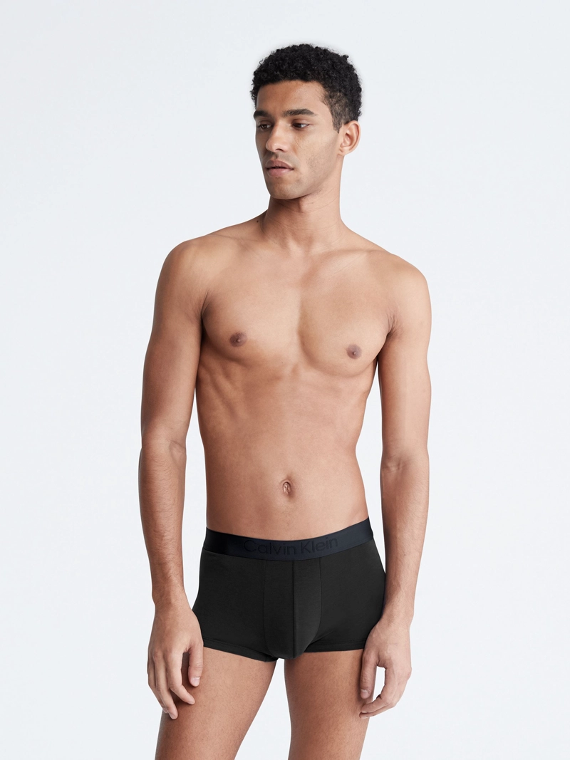 PACK 3 BOXERS LOW RISE TRUNK CK BLACK - 3